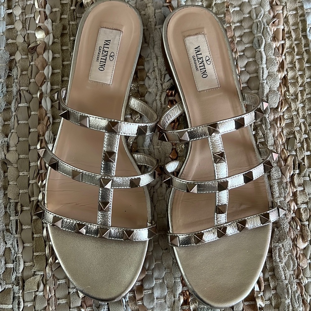 Valentino rock stud caged sandals  38